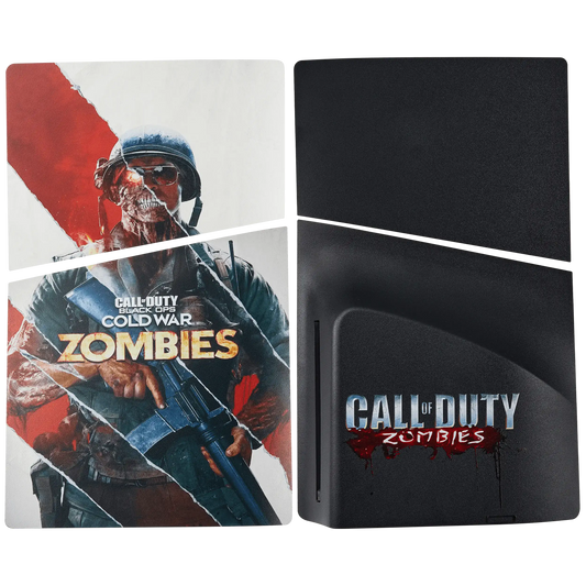 PS5 SLIM Faceplate Panel Cover 4-Piece Set (Disc Edition) Black Ops Cold War Zombies