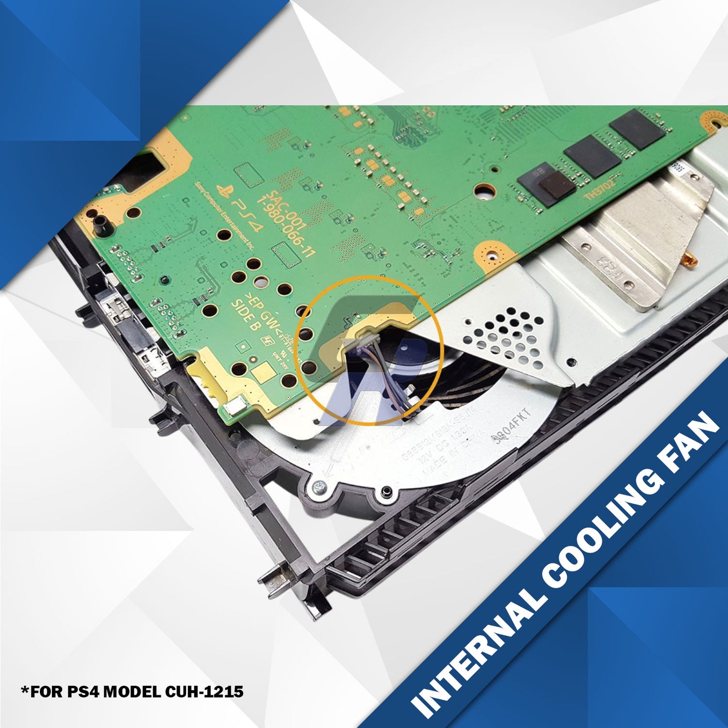 PS4 Original OEM Replacement Internal System Cooling Fan (G85B12MS1BN) for CUH-1215