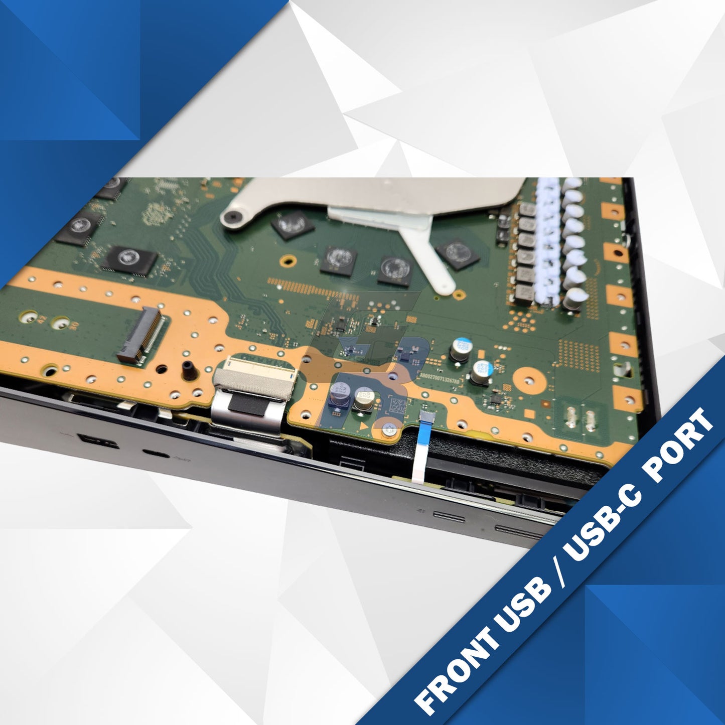 PS5 Replacement Front USB/USB-C Port Board (EDU-01X 02X) w/ Ribbon Cable