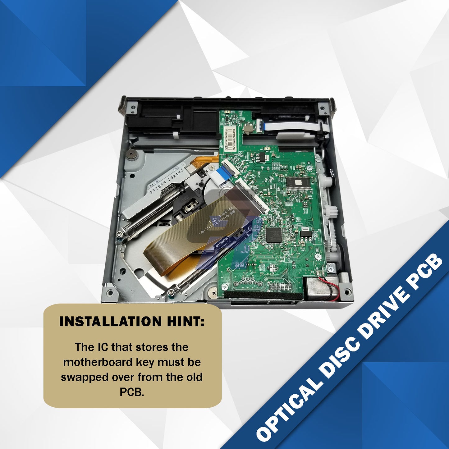 Xbox Series X Optical Disc Drive PCB Board Replacement SATA Power Connectors