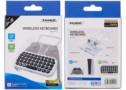 Wireless Bluetooth Keyboard For PlayStation 5 PS5 Controllers