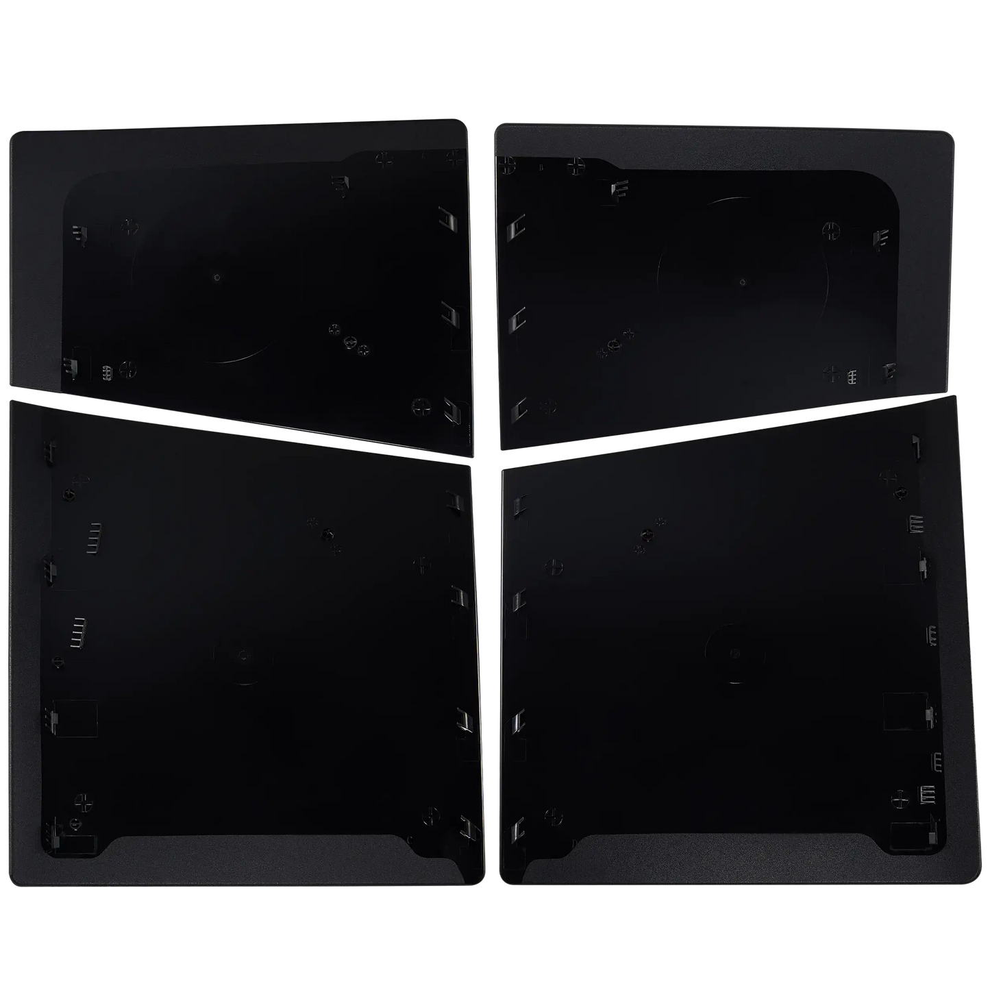 PlayStation 5 PS5 SLIM Faceplate Panel Covers (Top & Bottom) For Digital Edition (Black)