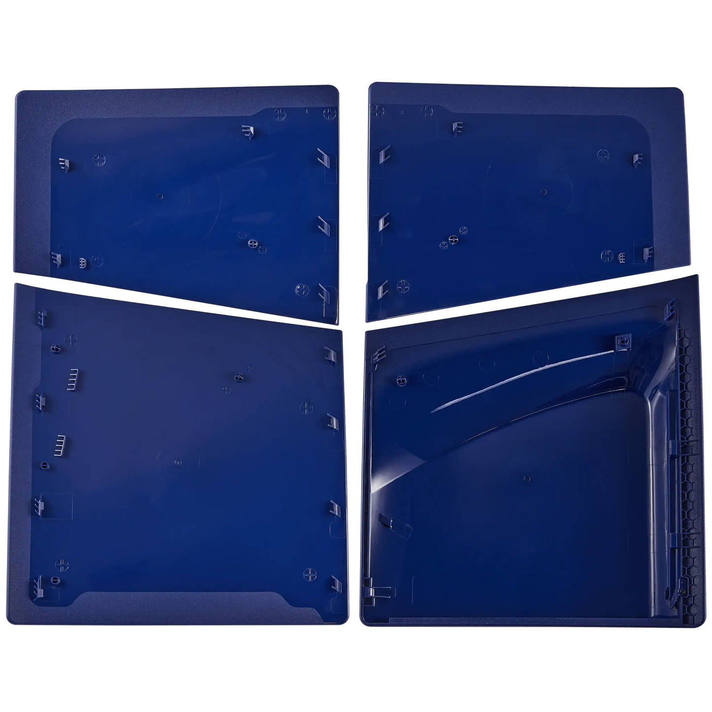 PlayStation 5 PS5 SLIM Faceplate Cover Panels (Top & Bottom) For Disc Edition (Deep Purple Blue)