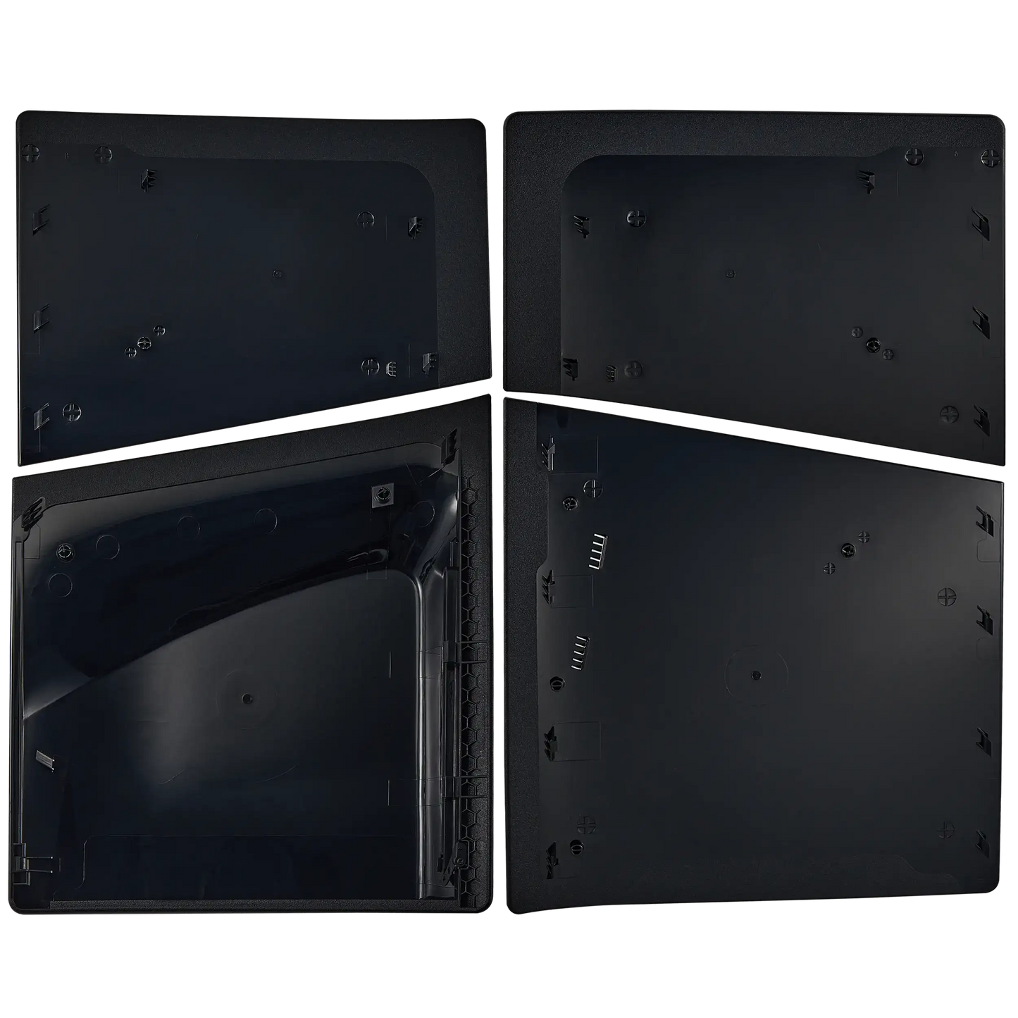 PlayStation 5 PS5 SLIM Faceplate Cover Panels (Top & Bottom) For Disc Edition (Black)
