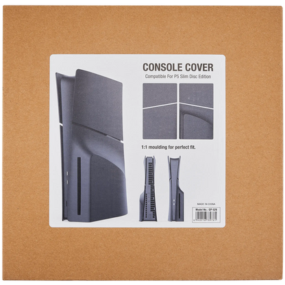 PlayStation 5 PS5 SLIM Faceplate Cover Panels (Top & Bottom) For Disc Edition (Black)