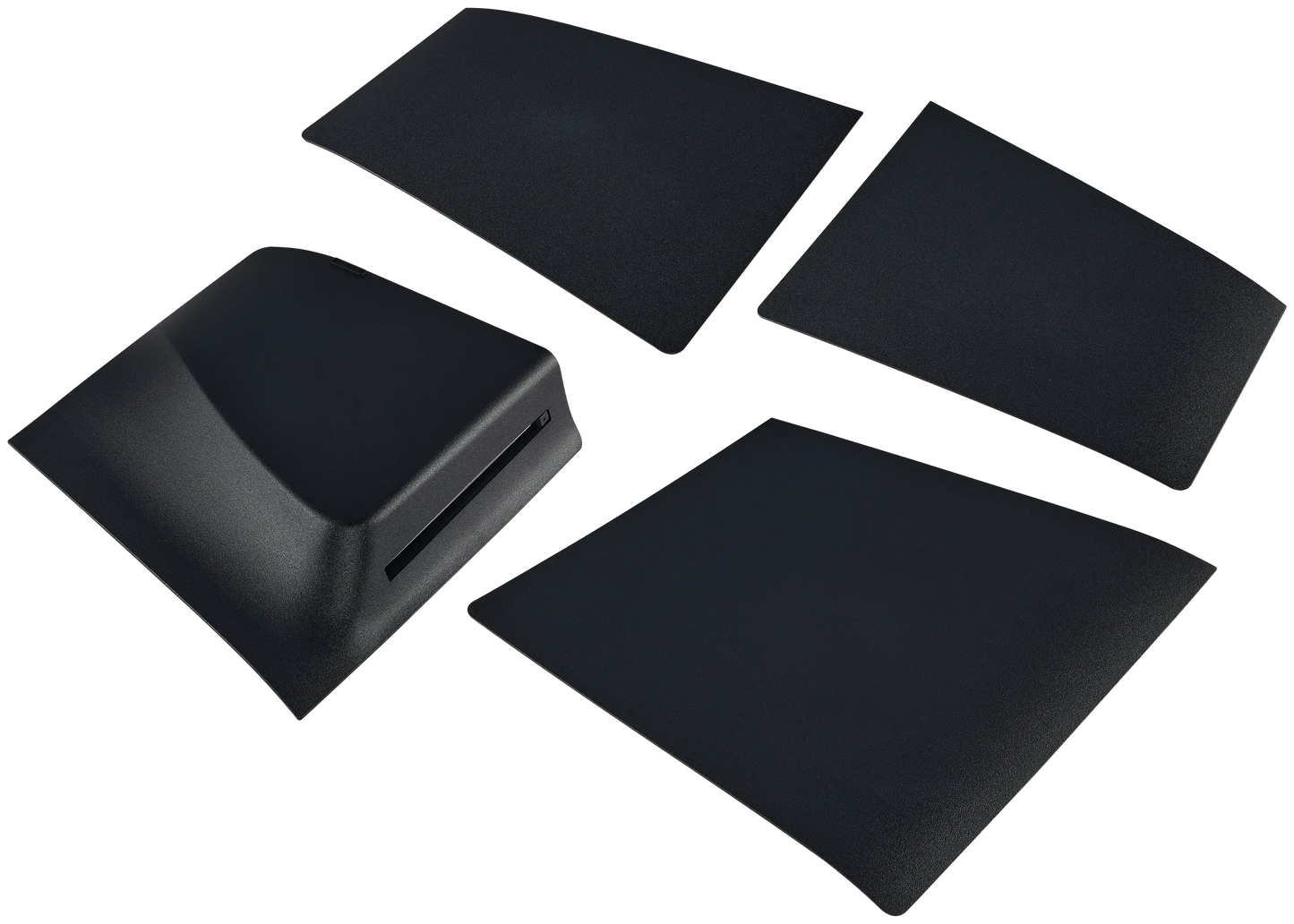 PlayStation 5 PS5 SLIM Faceplate Cover Panels (Top & Bottom) For Disc Edition (Black)