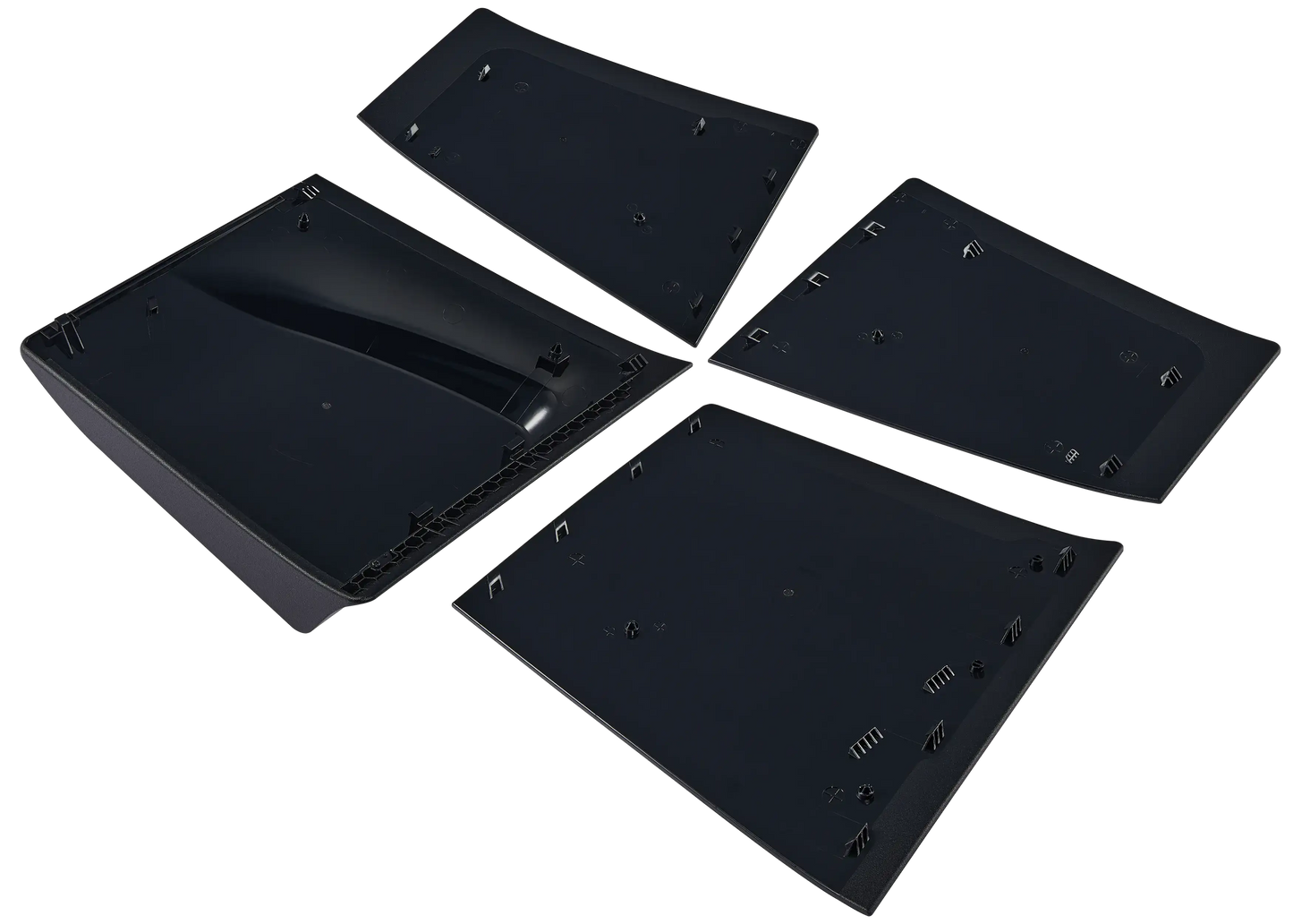 PlayStation 5 PS5 SLIM Faceplate Cover Panels (Top & Bottom) For Disc Edition (Black)