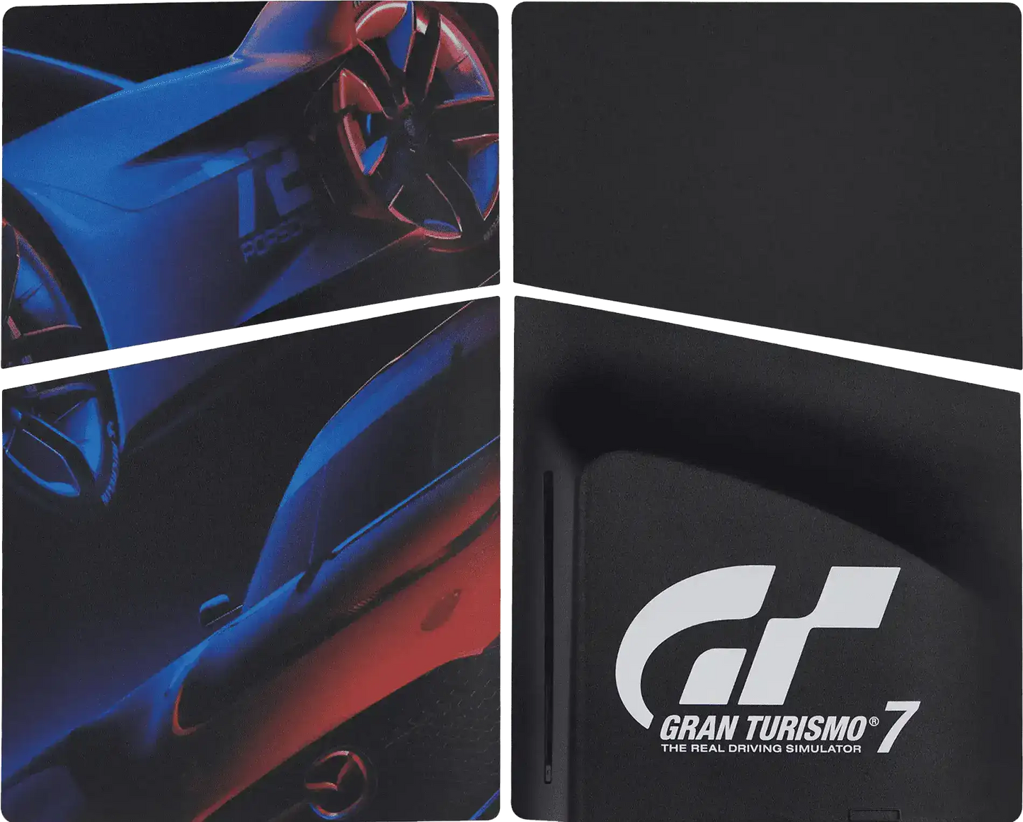 PS5 SLIM Faceplate Panel Cover 4-Piece Set (Disc Edition) Gran Turismo 7