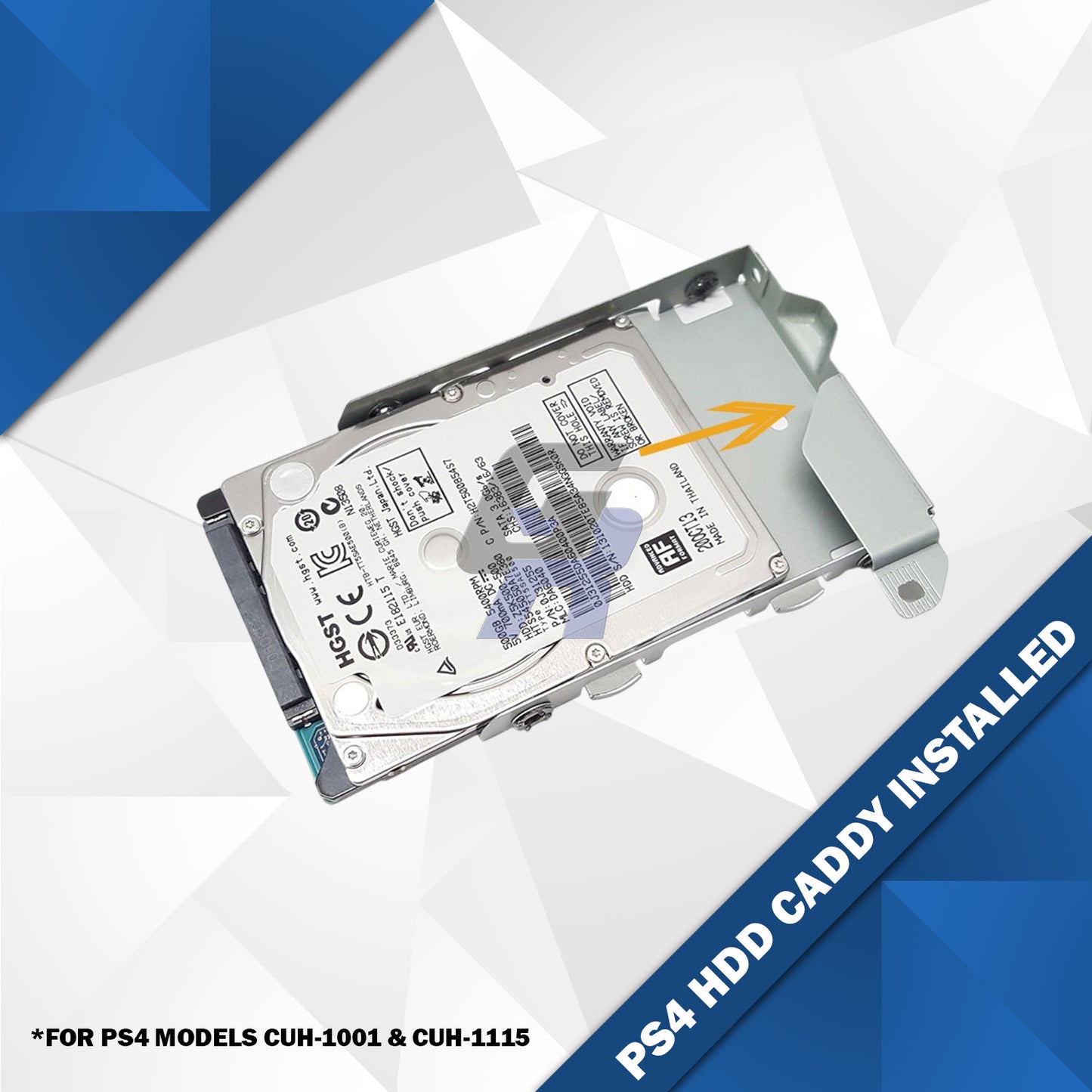 PS4 Original OEM Internal Metal Hard Drive HDD Caddy Holder Insert Housing