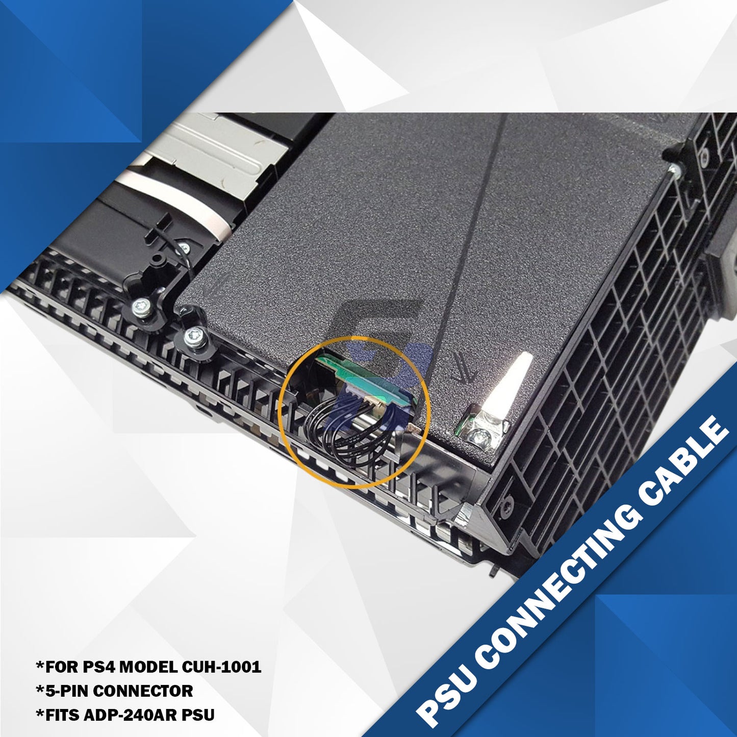 PS4 Original OEM Internal 5-pin Power Supply (ADP-240AR) Connector Cable