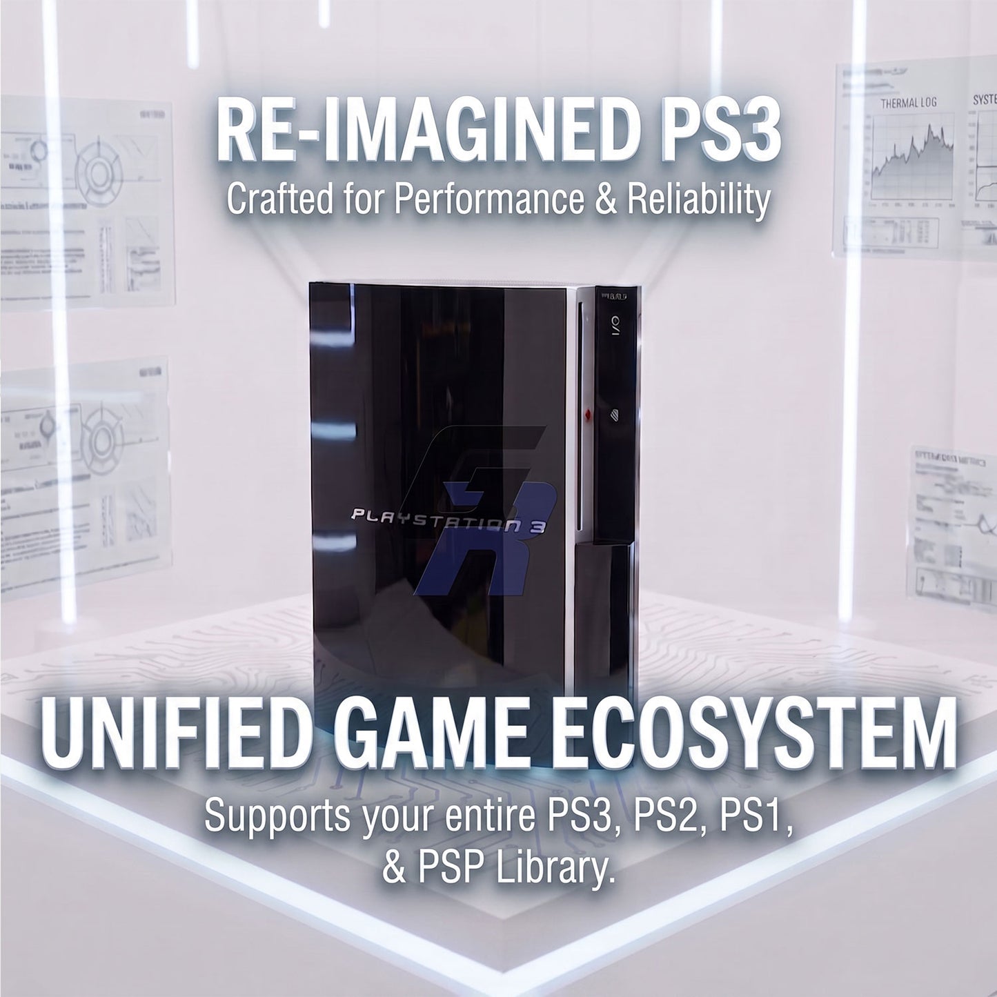 Fully Restored PlayStation 3 PS3 | 65nm | 1TB SSD | Delidded | Tantalizers | Custom Firmware | Supports PS2 & PS1