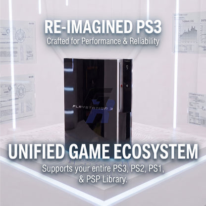 Fully Restored PlayStation 3 PS3 | 65nm | 1TB SSD | Delidded | Tantalizers | Custom Firmware | Supports PS2 & PS1