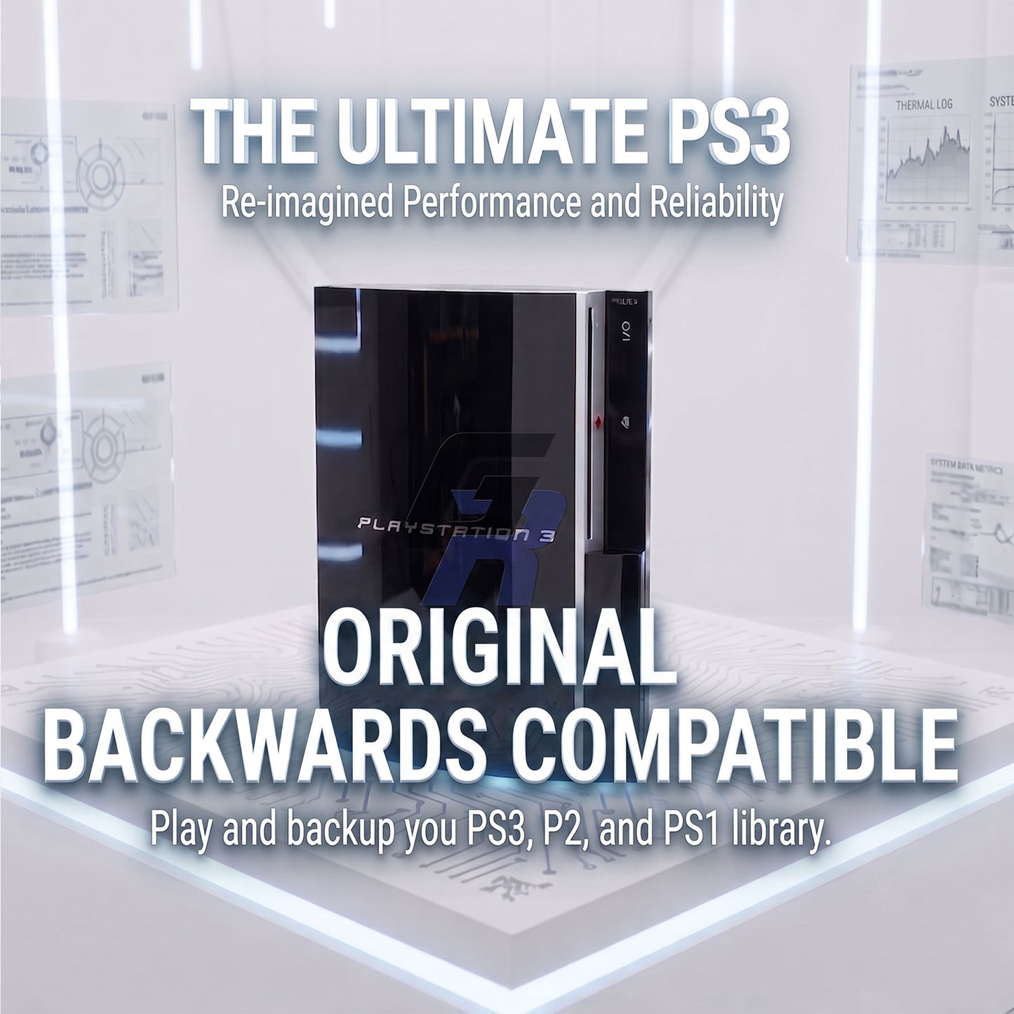 Fully Restored PlayStation 3 PS3 Original Backwards Compatible w/ 1TB SSD | Delidded | Tantalizers | Custom Firmware